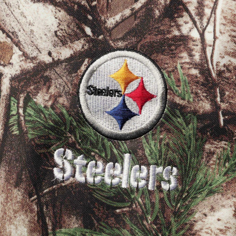 Men's Dunbrooke Realtree Camo Pittsburgh Steelers Circle Champion Tech Fleece Pullover Hoodie