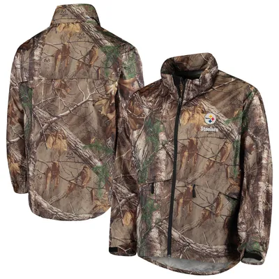 Pittsburgh Steelers Dunbrooke Circle Sportsman Waterproof Packable Full-Zip Jacket - Realtree Camo