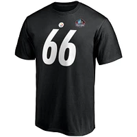 Men's Fanatics Alan Faneca Black Pittsburgh Steelers NFL Hall of Fame Class 2021 Name & Number T-Shirt