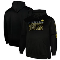 Men's Fanatics  Black Pittsburgh Steelers Big & Tall Fleece Pullover Hoodie