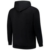 Sweat à capuche zippé manches longues et col rond Fanatics pour homme, noir, Pittsburgh Steelers