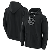 Men's Fanatics Black Pittsburgh Steelers Elements Pace Fleece Pullover Hoodie