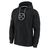 Men's Fanatics Black Pittsburgh Steelers Elements Pace Fleece Pullover Hoodie