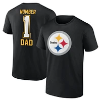 Men's Fanatics Black Pittsburgh Steelers Father's Day T-Shirt