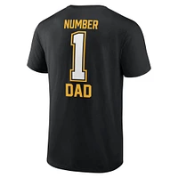 T-shirt noir pour la fête des pères Steelers de Pittsburgh Fanatics hommes