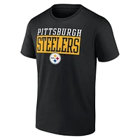 Men's Fanatics  Black Pittsburgh Steelers Hard to Beat T-Shirt