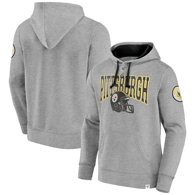 Sweat à capuche noir fanatiques pour hommes Pittsburgh Steelers Label Maker