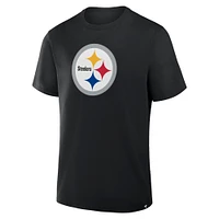 T-shirt en coton noir pour homme Fanatics des Pittsburgh Steelers Legacy