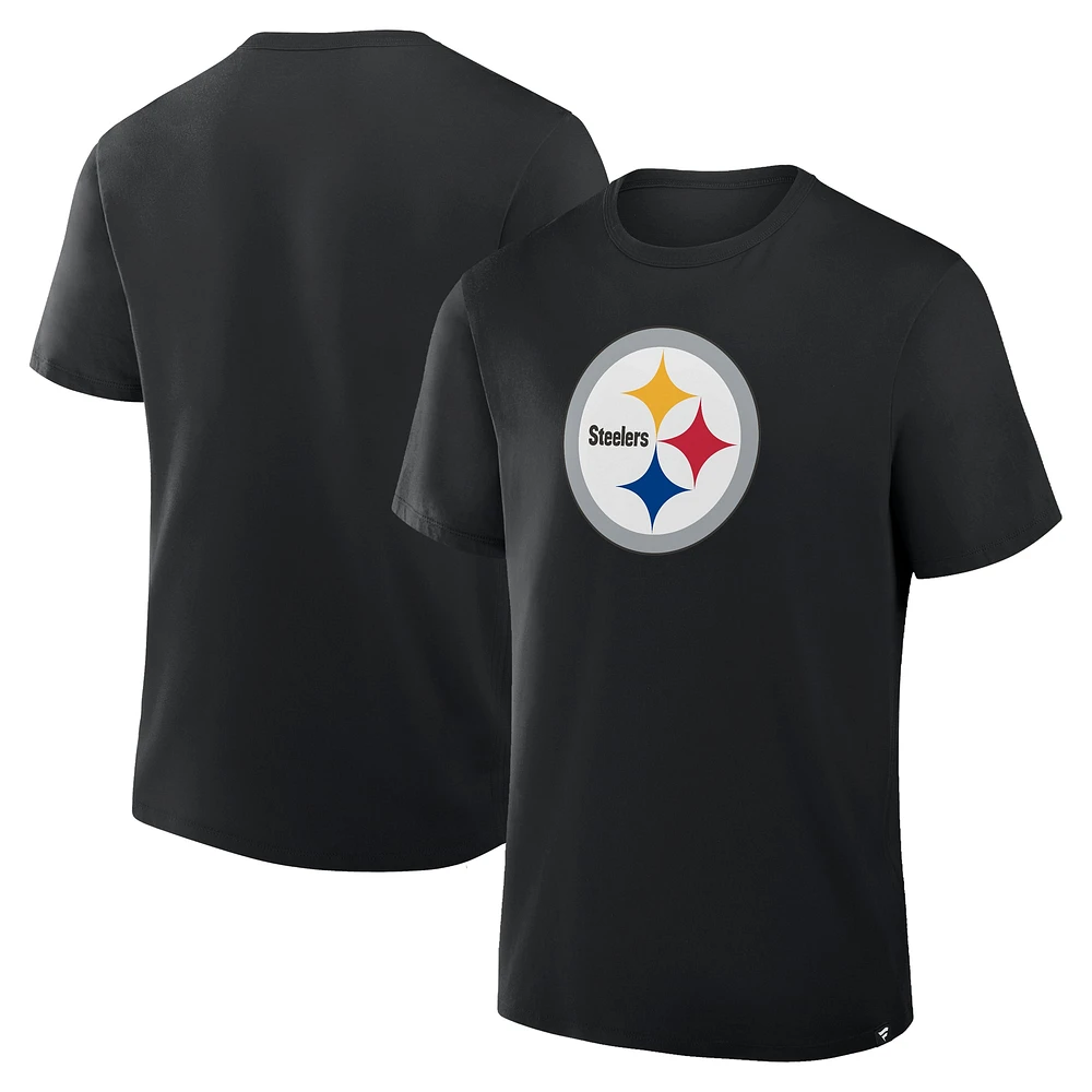 T-shirt en coton noir pour homme Fanatics des Pittsburgh Steelers Legacy