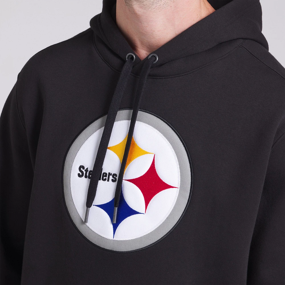 Men's Fanatics Black Pittsburgh Steelers Legacy Fleece Pullover Hoodie