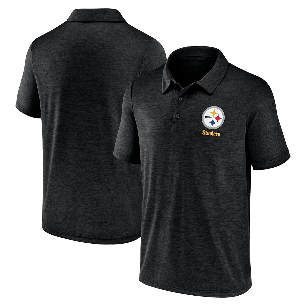 Polo noir Making Waves des Pittsburgh Steelers pour homme Fanatics