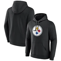 Men's Fanatics Black Pittsburgh Steelers Primary Logo Fleece Pullover Hoodie