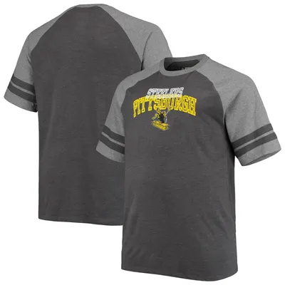 Fanatics Men's Big and Tall Heathered Gray Atlanta Falcons Practice Long Sleeve T-Shirt Heather Gray