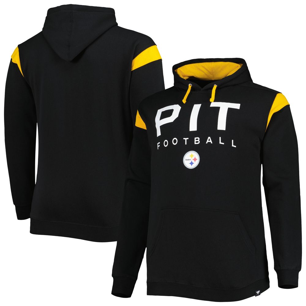 Fanatics Branded Men's Fanatics Branded Black Pittsburgh Steelers Big & Tall  Call the Shots Pullover Hoodie