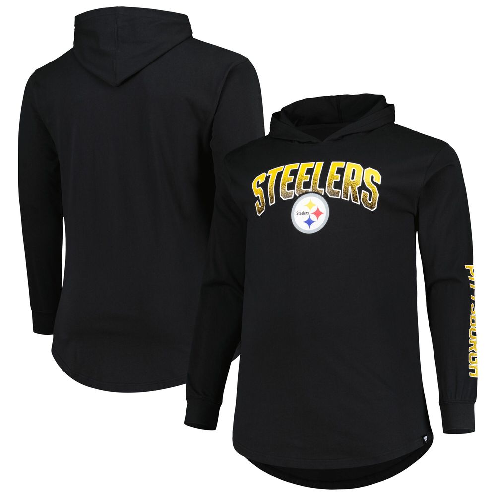 Men's Fanatics Branded Black Pittsburgh Steelers Big & Tall Front