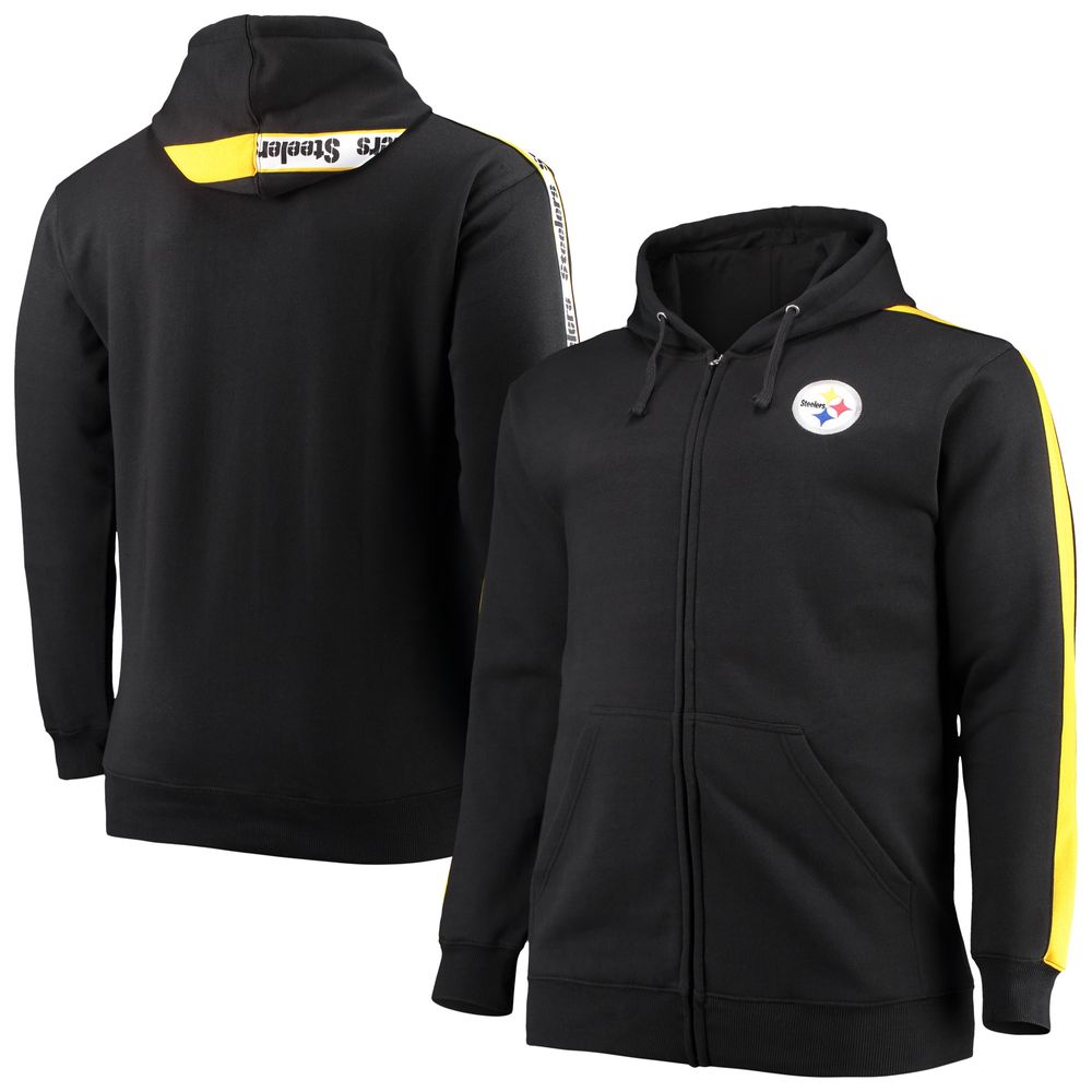 Pittsburgh Steelers Big & Tall Logo Pullover Hoodie - Charcoal