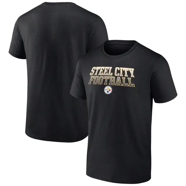 Pittsburgh Steelers Big & Tall Arm Stripe T-Shirt - Black