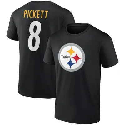 Kenny Pickett Pittsburgh Steelers Fanatics Branded Icon Player Name & Number T-Shirt - Black