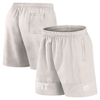 Short Fanatics crème Pittsburgh Steelers Elements pour hommes