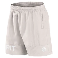 Short Fanatics crème Pittsburgh Steelers Elements pour hommes