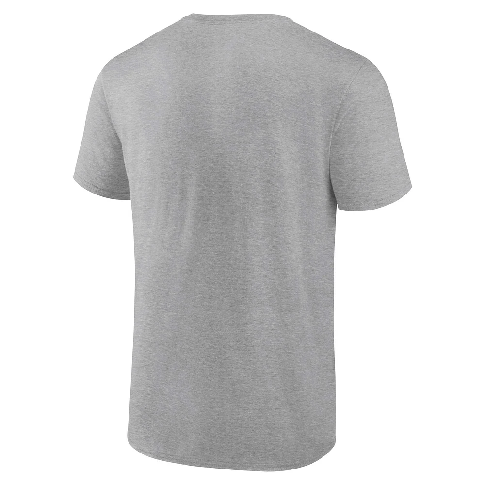 T-shirt hypocycloïde drapeau allemand des Steelers de Pittsburgh pour hommes Fanatics Grey