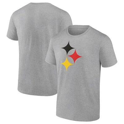 T-shirt hypocycloïde drapeau allemand des Steelers de Pittsburgh pour hommes Fanatics Grey