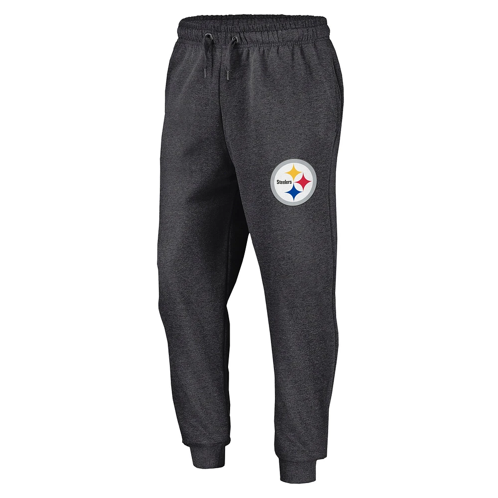 Men's Fanatics  Heather Charcoal Pittsburgh Steelers Boost Fleece Joggers