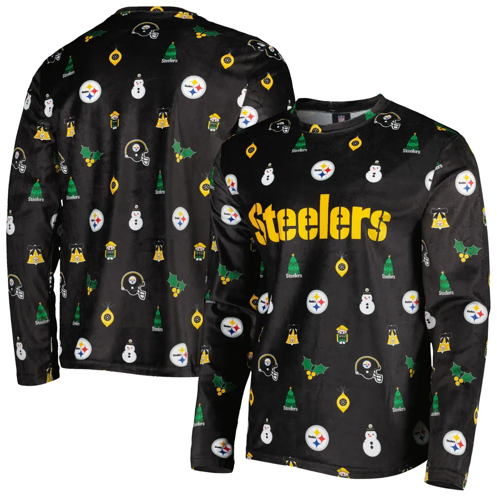 Lids Pittsburgh Steelers FOCO Ugly Sweater Long Sleeve T-Shirt