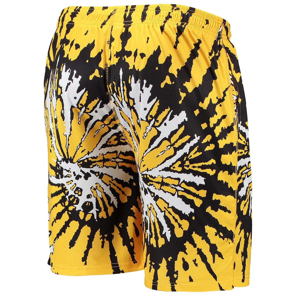 Men's FOCO Gold Pittsburgh Steelers Retro Static Mesh Lounge Shorts