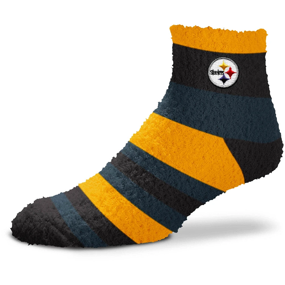 Chaussettes mi-longues arc-en-ciel Pittsburgh Steelers pour pieds nus pour hommes