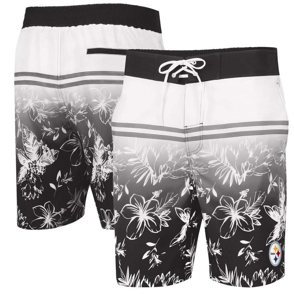 Men's G-III Sports by Carl Banks Black Pittsburgh Steelers Swim Island Volley - Shorts