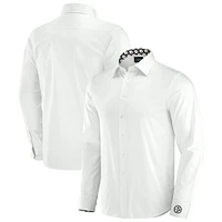 Chemise boutonnée à manches longues pour homme J. Palmer White Pittsburgh Steelers Man-In-Motion