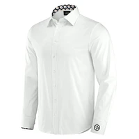 Chemise boutonnée à manches longues pour homme J. Palmer White Pittsburgh Steelers Man-In-Motion