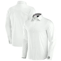 Chemise boutonnée à manches longues pour homme J. Palmer White Pittsburgh Steelers Man-In-Motion