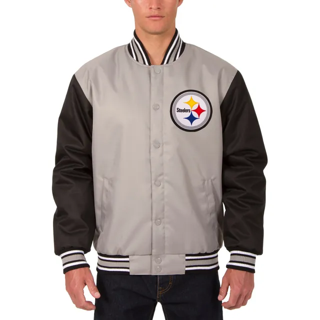 Minnesota Vikings JH Design Poly Twill Varsity Jacket - Black