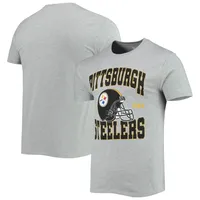 T-shirt avec casque des Steelers de Pittsburgh, gris chiné, Junk Food pour hommes