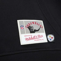 Chandail à capuchon pour homme Mitchell & Ness Pittsburgh Steelers Gridiron Classics Big Face 7.0 noir