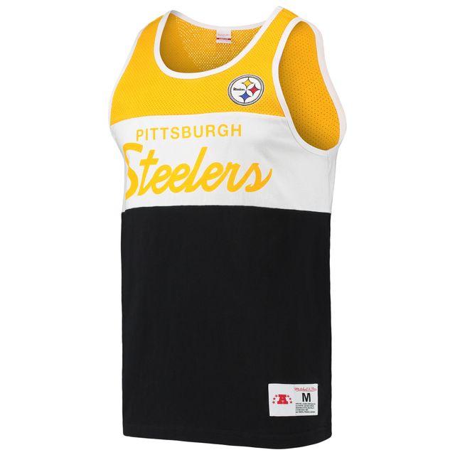 Mitchell & Ness Men's Mitchell & Ness Black Pittsburgh Steelers Team Tank  Top