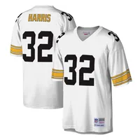 Maillot réplique Mitchell & Ness Franco Harris blanc Pittsburgh Steelers Legacy pour hommes