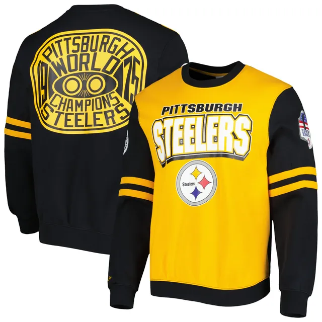 Lids Pittsburgh Steelers Mitchell & Ness All Over 2.0 Pullover