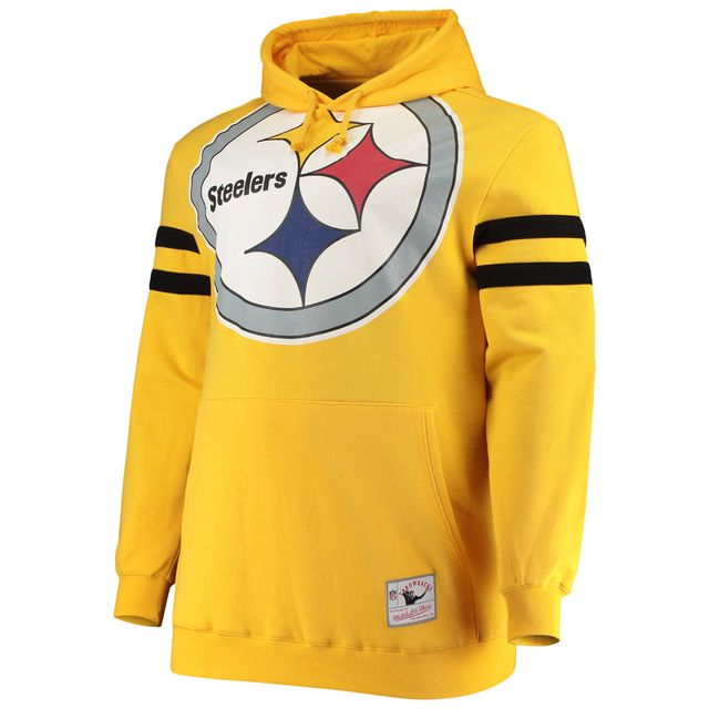 Youth Gold Pittsburgh Steelers Big Face Fleece Pullover Hoodie