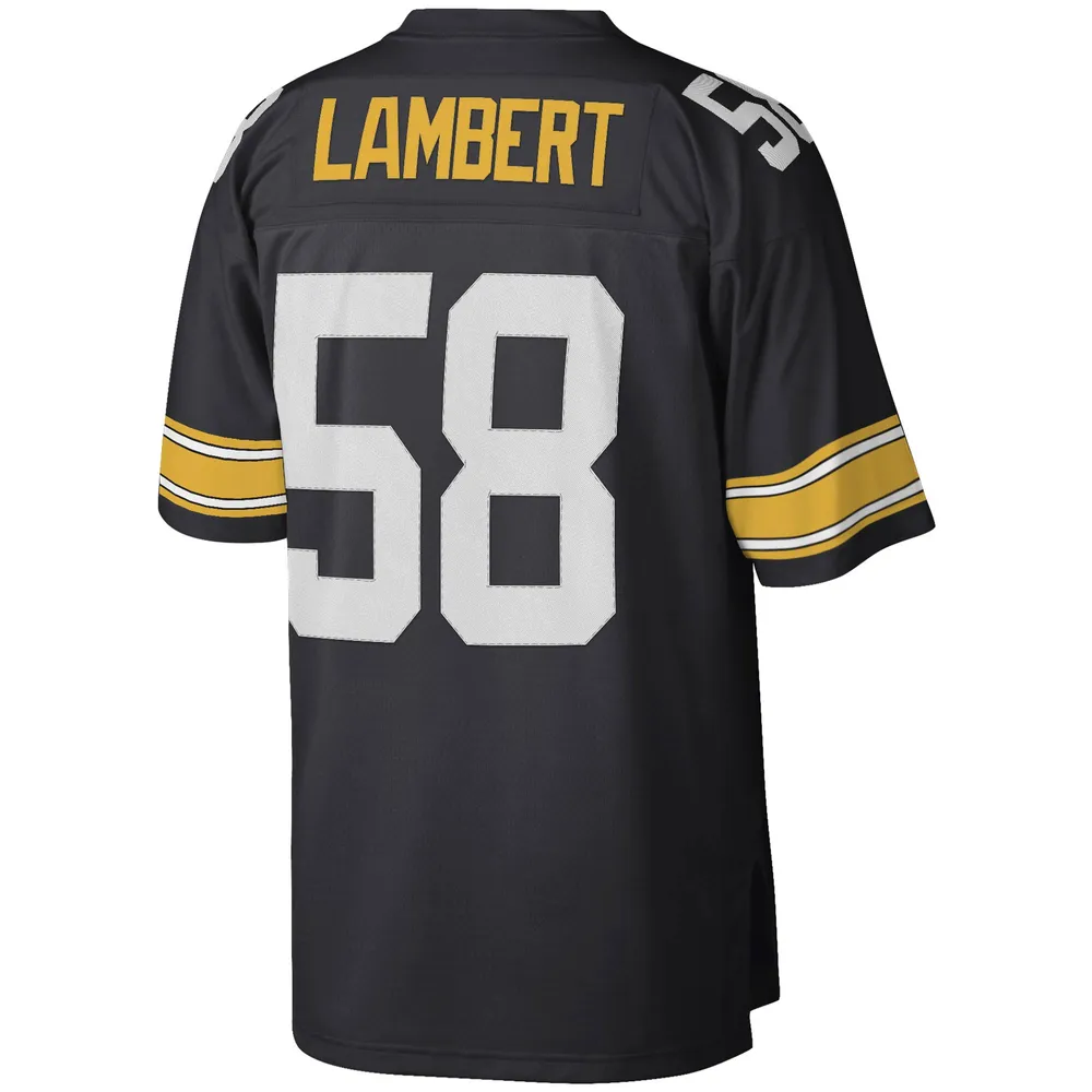 Men's Mitchell & Ness Jack Lambert Black Pittsburgh Steelers Legacy Replica Jersey