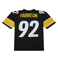 Men's Mitchell & Ness James Harrison Black Pittsburgh Steelers Legacy Replica Jersey