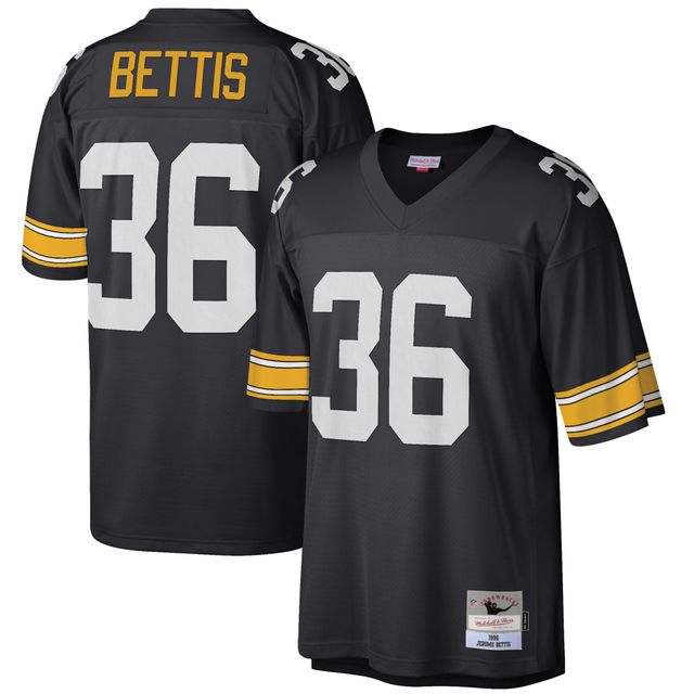 Mitchell & Ness Jerome Bettis pour hommes Noir Pittsburgh Steelers Big Tall 1996 Réplique de joueur retraité Maillot