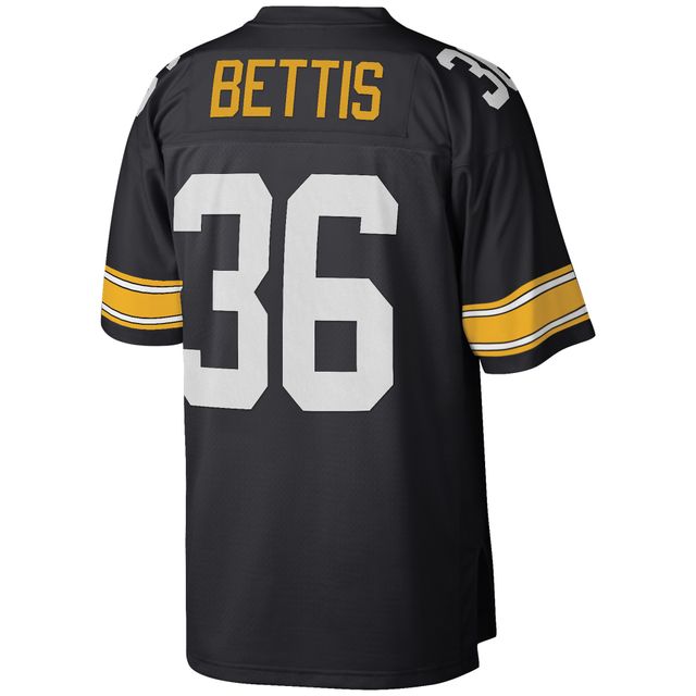 Mitchell & Ness Jerome Bettis pour hommes Noir Pittsburgh Steelers Big Tall 1996 Réplique de joueur retraité Maillot