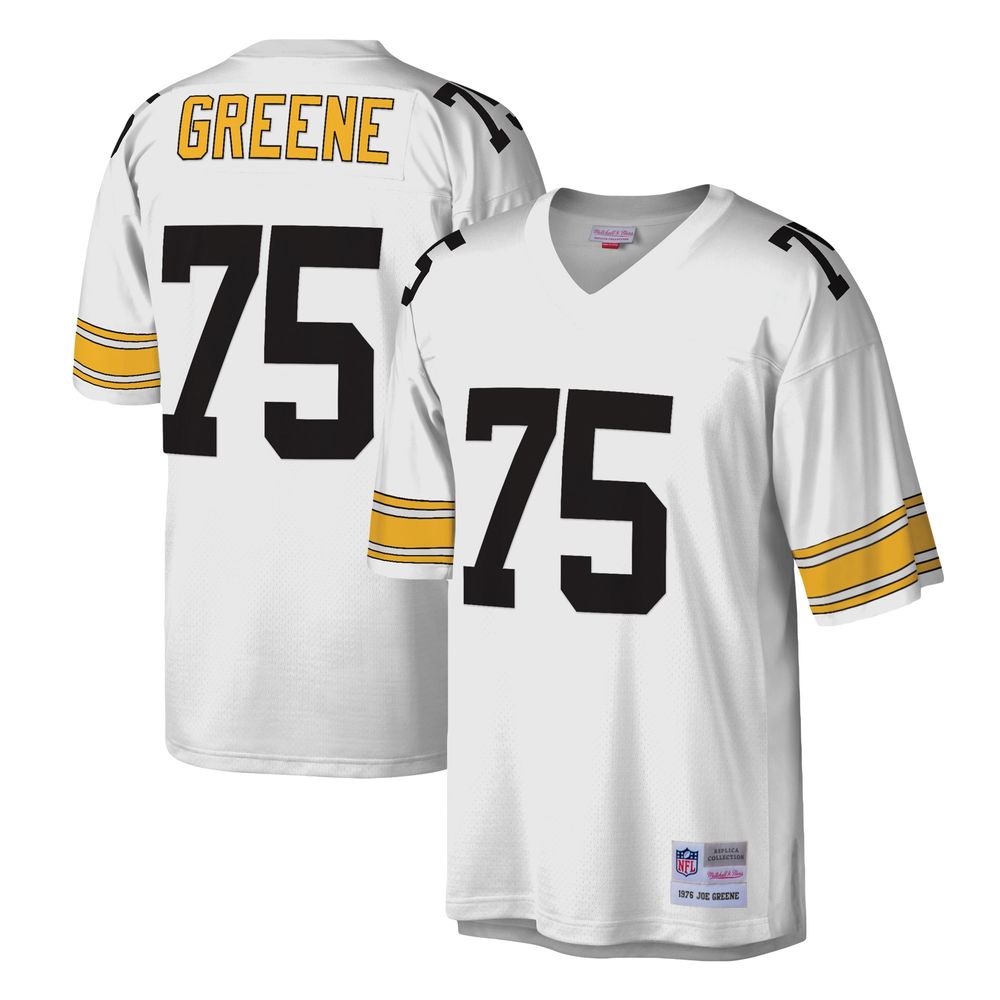 Mitchell & Ness Men's Mitchell & Ness Joe Greene White Pittsburgh Steelers  Legacy Replica Jersey