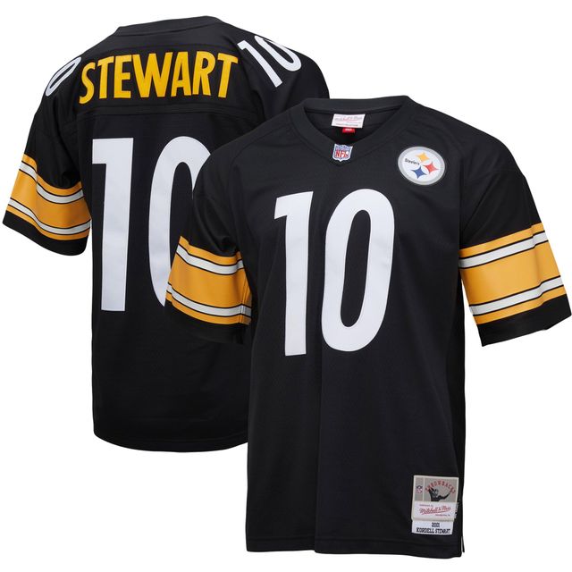 Mitchell & Ness Kordell Stewart Black Pittsburgh Steelers joueur à la retraite pour hommes - Réplique de maillot