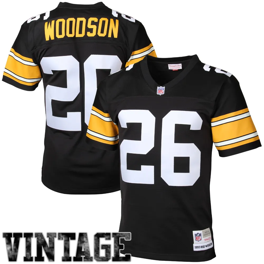 Mitchell & Ness Men's Mitchell & Ness Rod Woodson Black Pittsburgh Steelers  Retired Player Legacy Replica Jersey