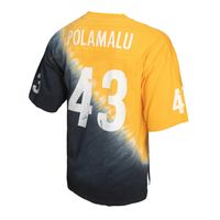 Mitchell & Ness Men's Troy Polamalu Gold, Black Pittsburgh Steelers Retired  Player Name and Number Diagonal Tie-Dye V-Neck T-shirt - Macy's