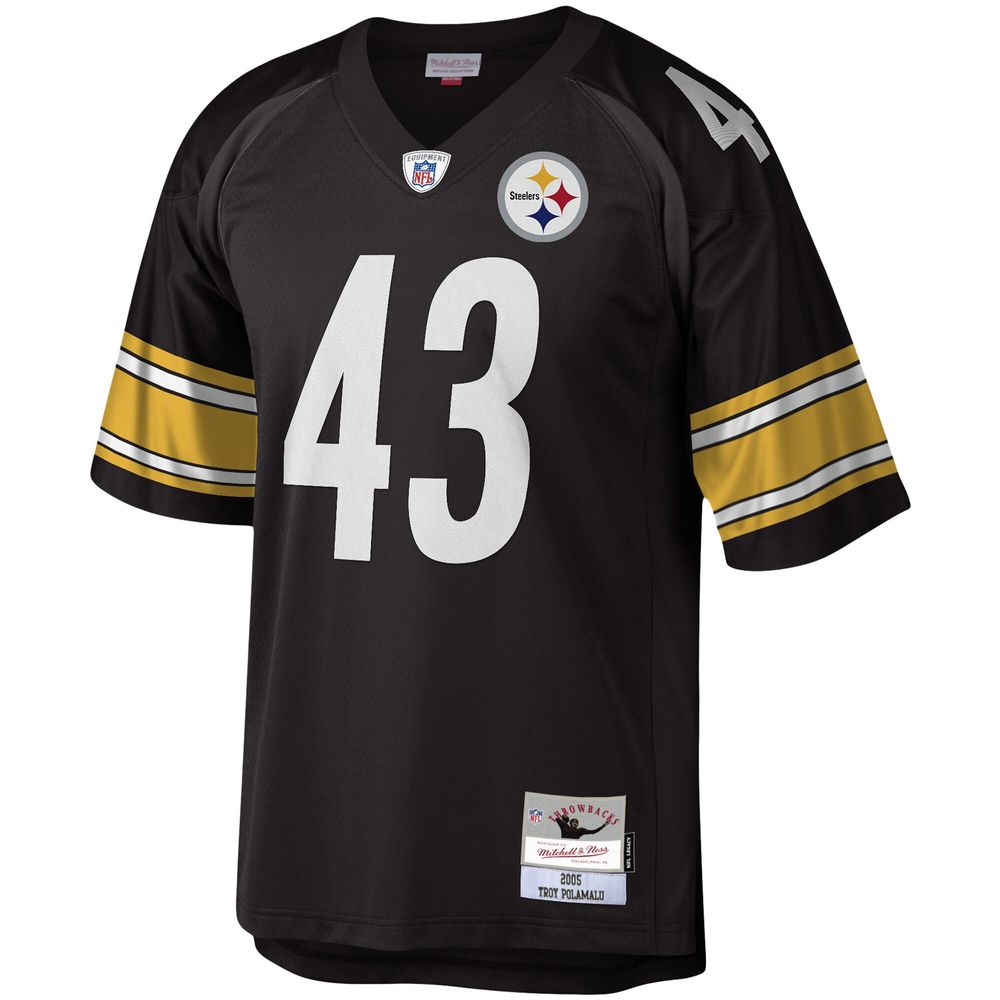 Men's Mitchell & Ness Troy Polamalu Pittsburgh Steelers Legacy Replica Jersey